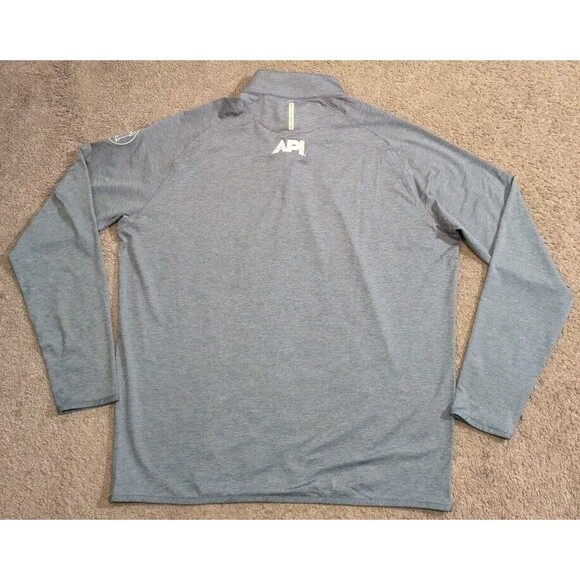 Peter Millar Crown Crafted Stealth Performance 1/4 Zip Steel ME0XK60 Men's 2XL - Picture 2 of 6